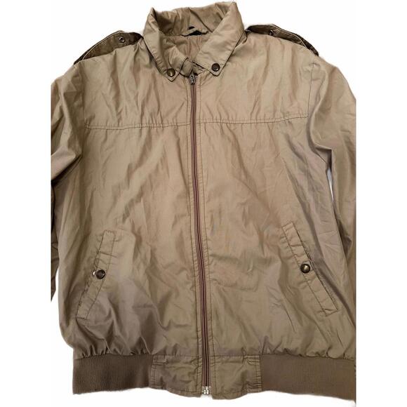 Vintage Haggar Tan Bomber Jacket Men M